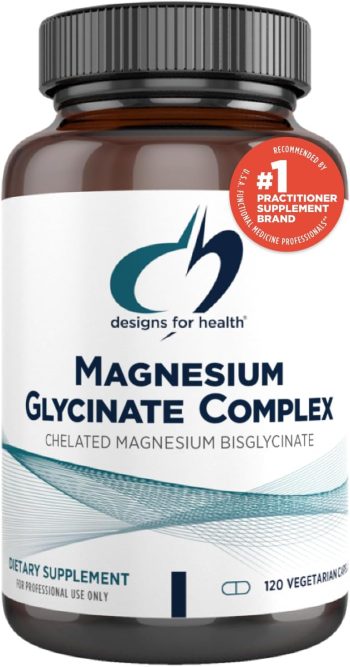 Magnesium Bisglycinate (Design for health), 300mg, 120 capsules
