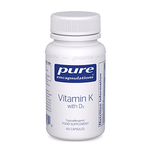 Vitamin K with D3 (Pure Encapsulations), 60 capsules