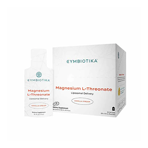 Liposomal Magnesium L Threonate (Cymbiotika), Vanilla Cream, 30 pouches