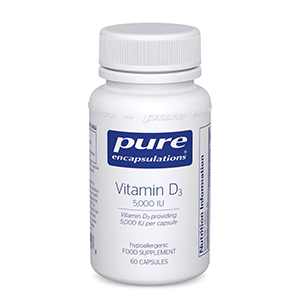 Vitamin D3 5,000 (Pure encapsulations), 60 capsules