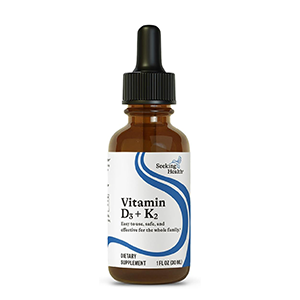 Liquid Vitamin D3+K2 (Seeking Health), 30 ml