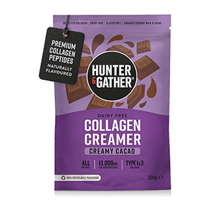 Collagen Creamer, type 1 & 3, Creamy cacao, (Hunter and Gather), 300g